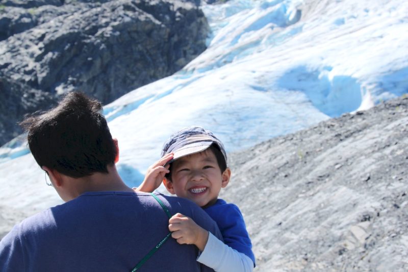 You can walk very close to Exit Glacier