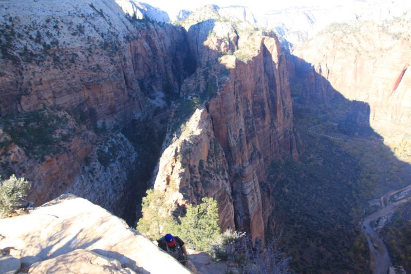 Look back to Scout's Lookout from Angel's Landing