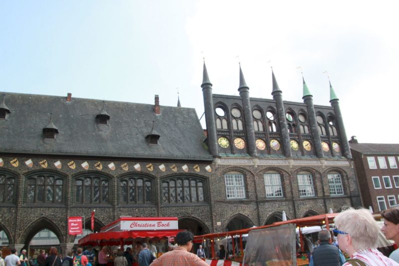 Historische Rathaustreppe Lübeck