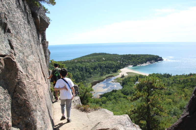 Sand Beach view from Beehive Trail